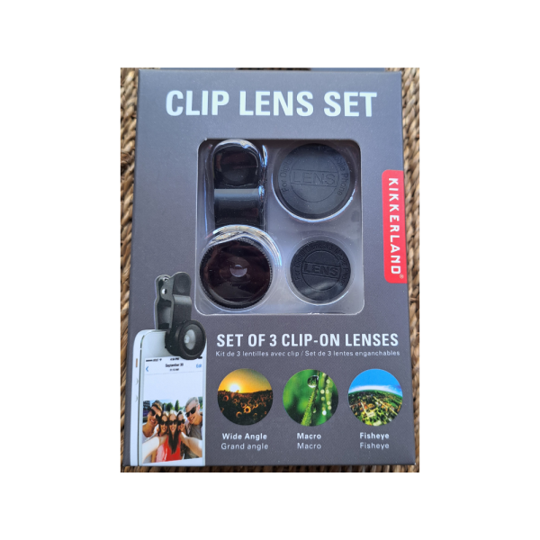 Juego de lentes con clip